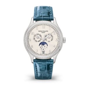 Buy Patek Philippe 4947G-010 Complications Annual Calendar Moon Phases White Gold Silver Dial