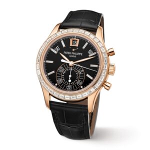 Buy Patek Philippe 5961R-010 Complications Chronograph Annual Calendar Rose Gold Diamond Set Blue Dial