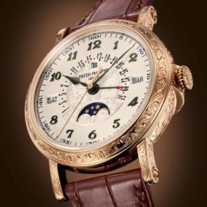 Buy Patek Philippe 5160/500R-001 Grand Complications Retrograde Perpetual Calendar Rare Handcrafts Rose Gold Silver Dial