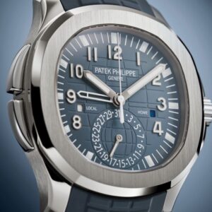 Patek Philippe 5164G-001 Aquanaut Travel Time White Gold Blue-Gray Dial