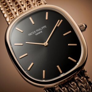 Buy Patek Philippe 5738/1R-001 Golden Ellipse Rose Gold Black Dial Bracelet