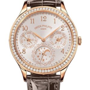 Buy Patek Philippe 7140R-001 Grand Complications Ladies First Perpetual Calendar Rose Gold Silver Dial Diamond Bezel