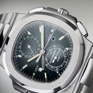 Buy Patek Philippe 5990/1A-011 Nautilus Flyback Chronograph Travel Time Stainless Steel Blue Black Dial